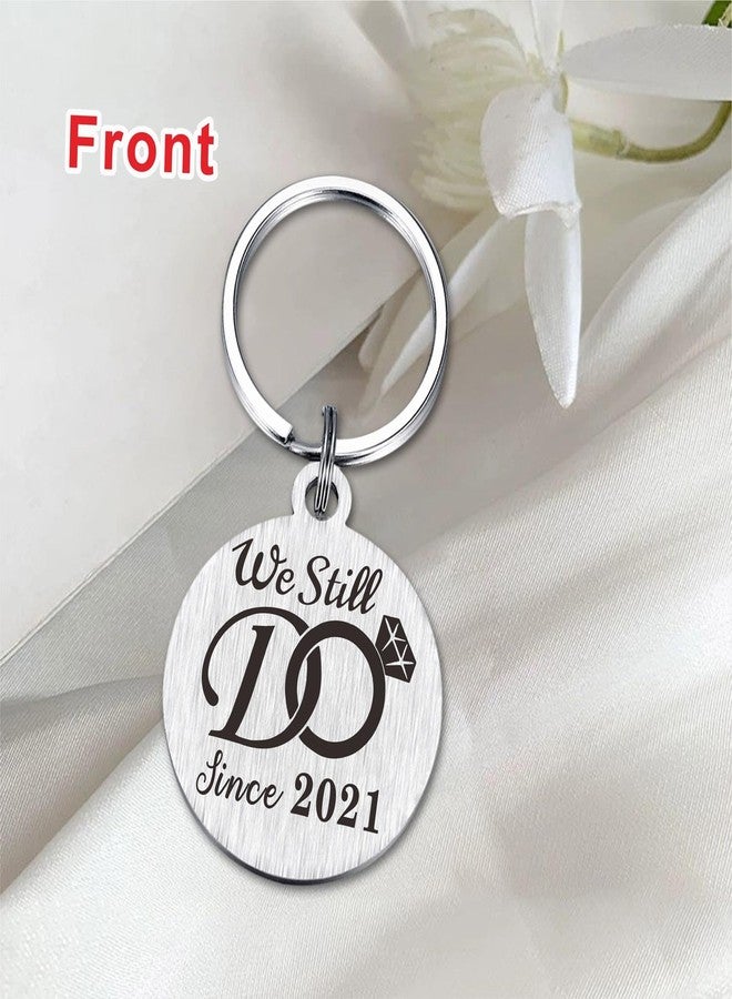 TANWIH 4th Wedding Anniversary Keychain Gifts for Wife, We Still Do Since 2021, 4 Year Anniversary Decoration, 4 Yr Anniversary for Her - Image 3